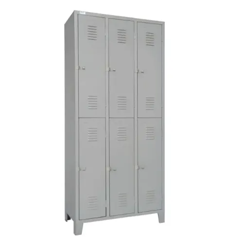 Armário de aço para vestiário 6 portas grandes - PROMOÇÃO