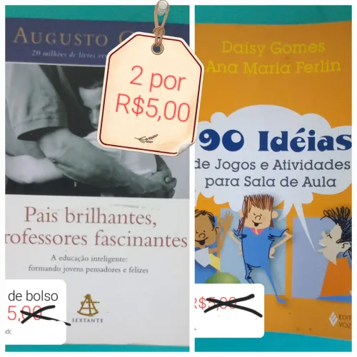 Livros 2 por R$5,00