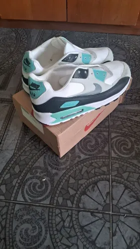 Tênis AIR MAX 90 Branco/Água