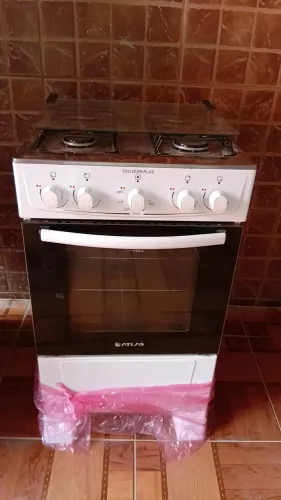 Fogão Atlas 4 Bocas Coliseum Plus - Funcionando Perfeitamente e Bem Conservado