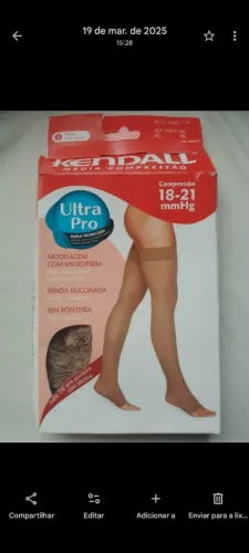 Meia de compressão Kendall 8/7 nova