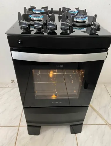 Fogão 4 bocas Atlas Black 127 VLT
