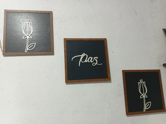 Kit 3 quadrinhos decorativos
