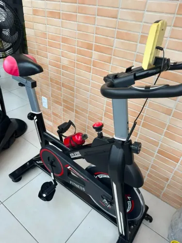 Bicicleta Spinning Mecânica New Speed Q50 Vermelha/Preta