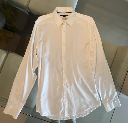 camisa slim branca