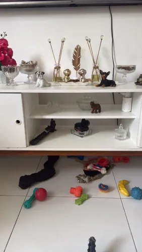 Rack moderno com os pés retrô , só tem avaria nos pés