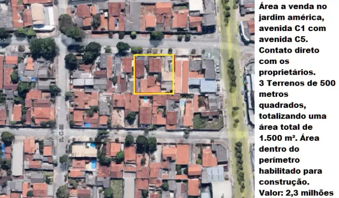 Área para venda jardim américa. 