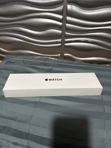 Caixa do Apple watch com pulseira original preta 44mm