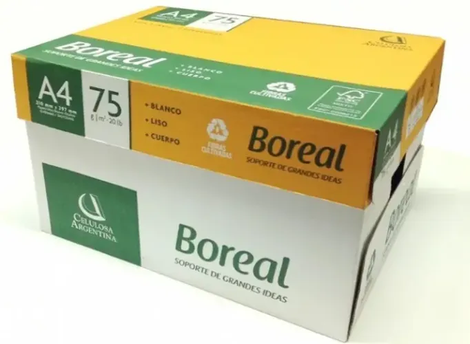 PAPEL A4 75G - CAIXA COM 10 RESMAS