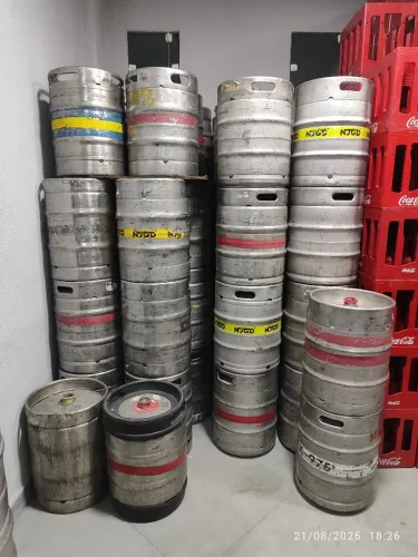 Barril de chopp lisos para envase de chope Donzela, Marquês, Belco, etc...