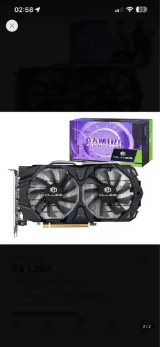 Placa de vídeo RX5500 XT