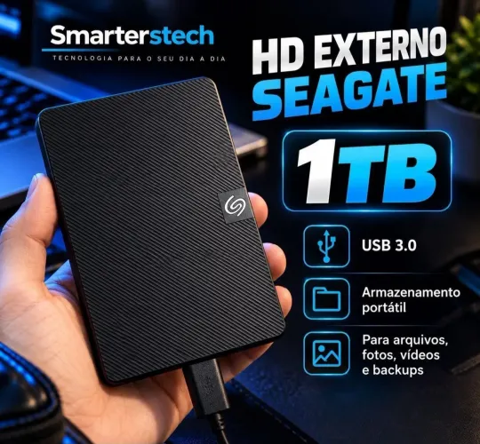 HD Externo Seagate Expansion 1TB USB 3.0
