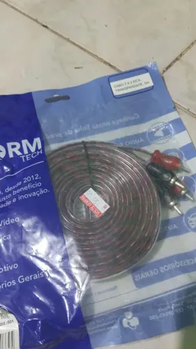 Cabo RCA Automotivo Storm Tech 5m - Novo