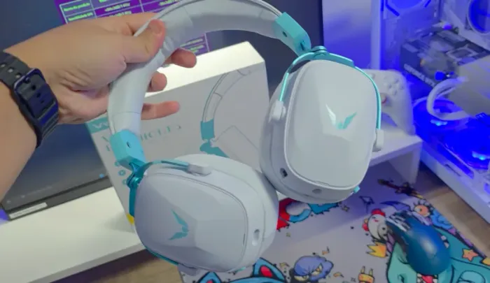 HEADSET GAMER SEM FIO VALKYRIE VK S1 - TRI-MODE  * NOVO
