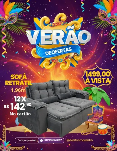 SOFÁ DA FABRICA!!! 12 x 142,90!! NOVO!!