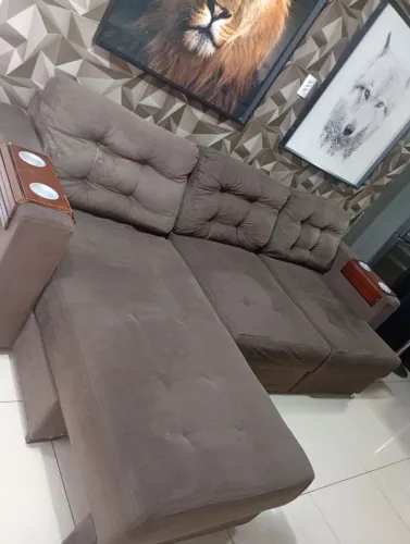 SOFAZÃO canto Retrátil até chaise RETRÁTIL, Entrego GRATUITO.