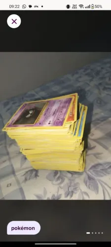 1kg de cartas pokémon