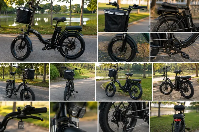 Bicicleta Elétrica Delka Fat Dobrável 1000W 48V