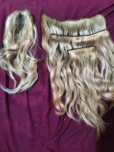 Mega hair loiro 45cm Cabelo Loiro Humano Brasileiro !!!!