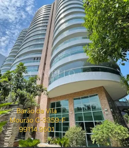 Apartamento no Barão da Vila, Andar Alto, 260m2, 4 suites, 3 vagas. De Canto. 100% MOBILIA