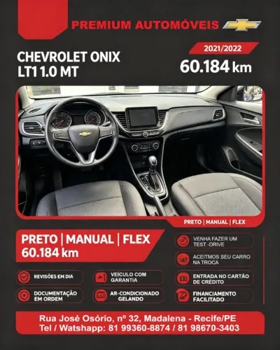 Chevrolet Onix Hatch LT 1.0 12V Flex Mec. 4P 2022