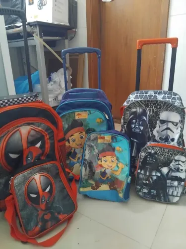 Mochilas p crianças com merendeiras