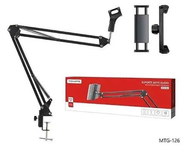 Suporte Articulado para Microfone e Celular Tomate MTG-126 - Tomate