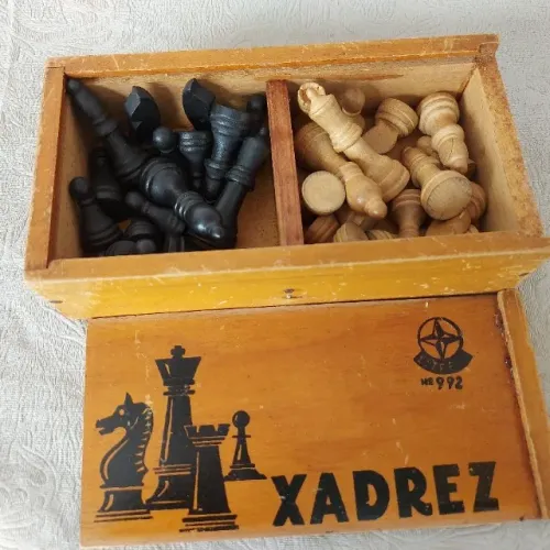 Jogo de Xadrez da Estrela relíquia dos anos 70