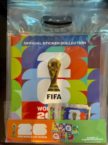 RARO! Álbum Oficial FIFA World Cup 2026 Lacrado + 4 Envelopes