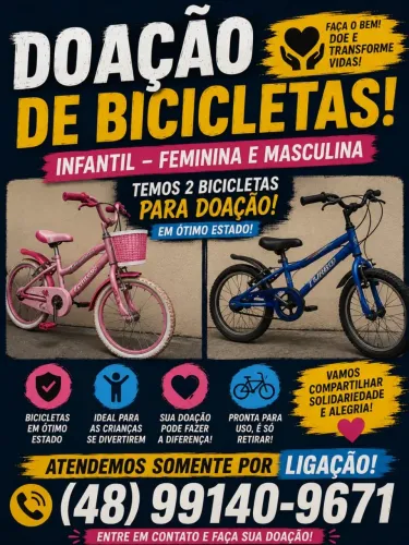 Doação de bicicleta