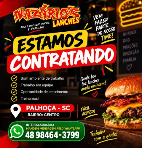 Vaga no mazarios lanches