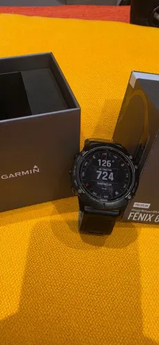 Relógio Garmin Fenix 6x Pro solar 51mm Titanium smart watch gps polar