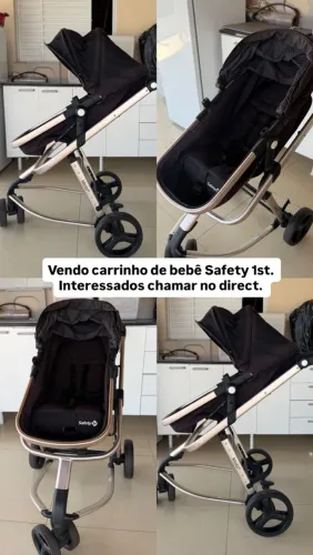 Carrinho de bebê.