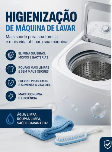 Higienização máquina de lavar