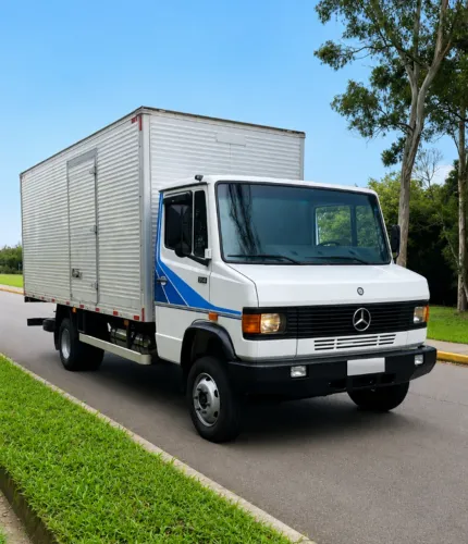 Mercedes Benz 914, baú, 1997 ( motor novo ).