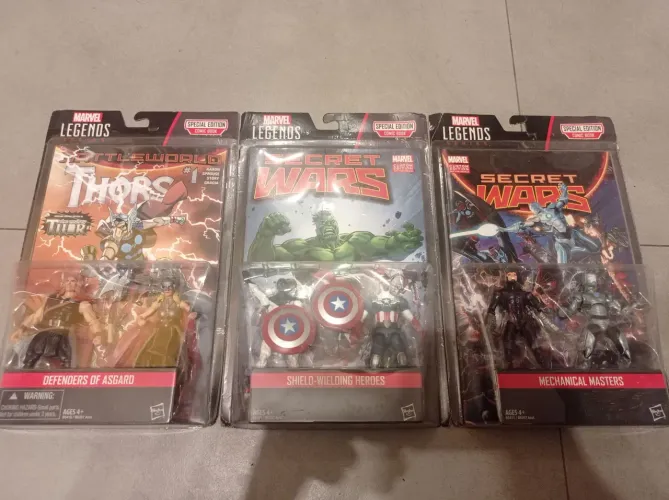 Marvel Universe 3 set lacrados importado avengers vingadores