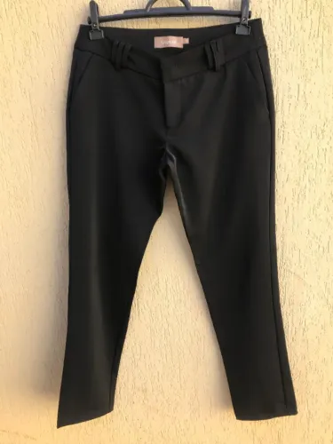 Calça Alfaiataria Social Preta Reta Da Marca Siberian