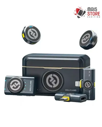 Microfone Hollyland Lark M2 Lightning / Tipo C (Combo) - Pronta Entrega