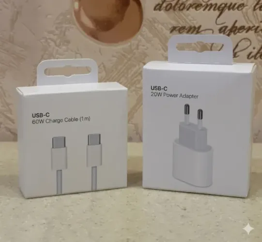 Carregador Turbo 20W USB-C Para Celular - Cabo Tipo C 20W