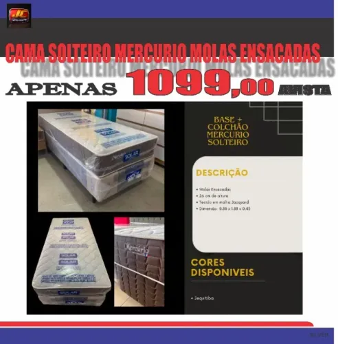 CAMA COMPLETA MERCURIO MOLAS ENSACADAS SOLTERIA