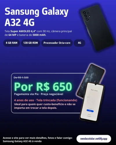 CELULAR SAMSUNG GALAXY A32 4G