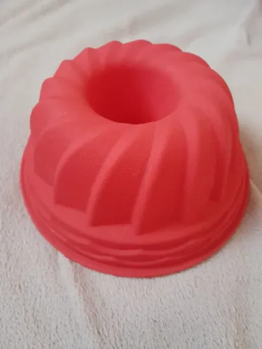22x12 cm fôrma assadeira de silicone vermelha