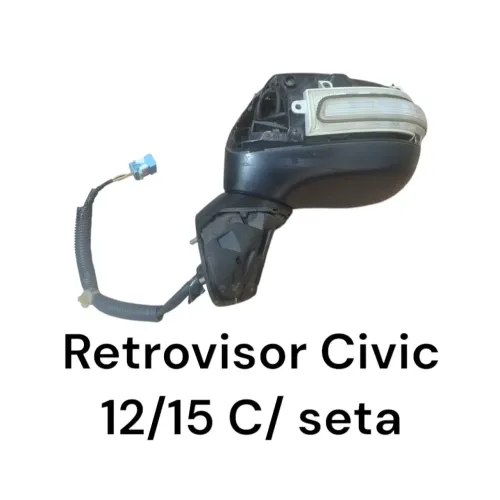Retrovisor Honda Civic G9 12/15 Esquerdo (Elétrico C/ Seta)