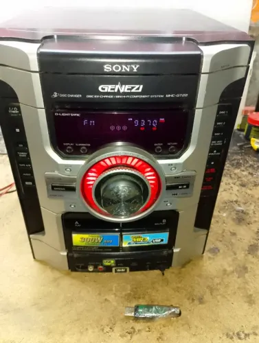 sony gt22 300w usb cd radio duplo deck e aux sem defeito