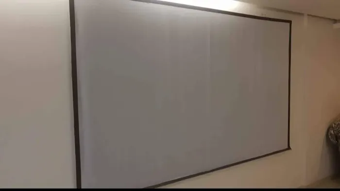 Tela de projeção profissional sob medida