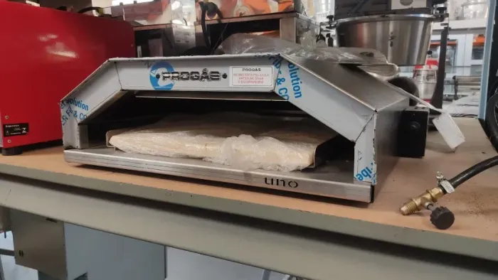 forno de pizza a gás refratario