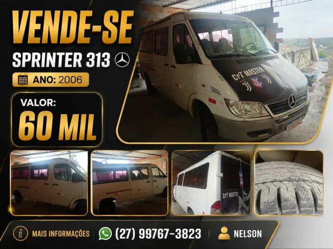 Mercedes-Benz Sprinter 313 Van Luxo 2.2 129cv 16L Dies 2006