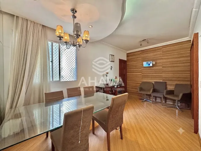 Apartamento mobiliado disponível para locação, 3 quartos, 1 vaga Santa Branca, Belo Horiz