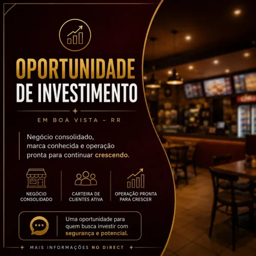 Oportunidade de negócio no área alimentícia