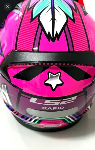 Capacete LS2 Rapid Khan feminino